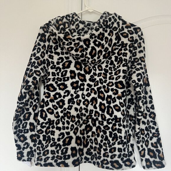 Canada Weather Gear Leopard Print Fleece Hoodie/Jogger Set - Picture 3 of 8